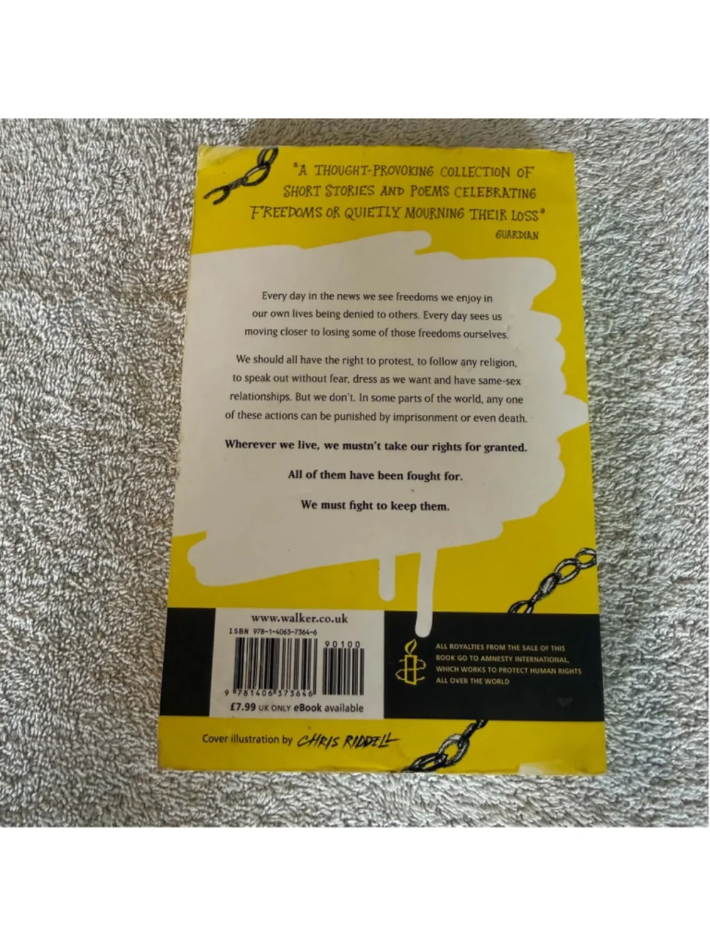 Here I Stand: Stories That Speak For Freedom Book - Yellow/Black